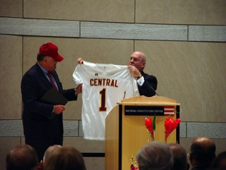 Pennsylvania Governor Ed Rendell at the CHS Hall of Fame Induction Ceremony
