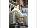 Ben Franklin seated in the Rotunda of the National Monument his Honor